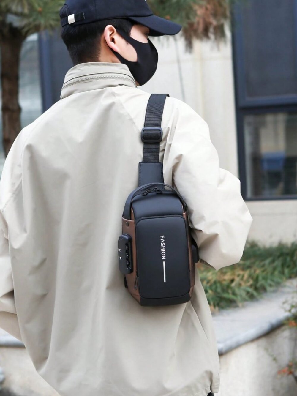 Anti-Theft Sling Bag with USB Charging Port